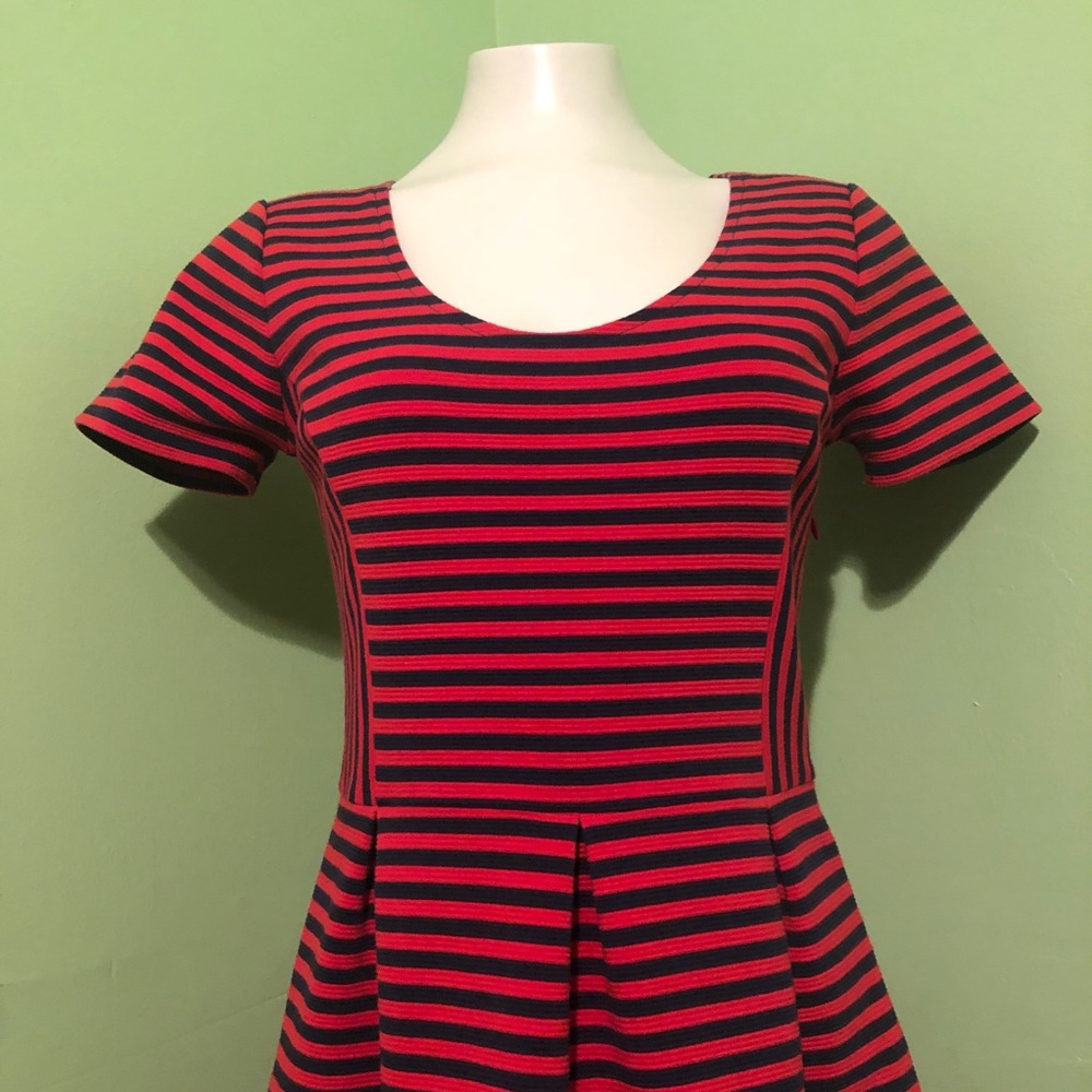 J Crew | Fit-and-flare dress | Striped | 4 - Picture 2 of 7